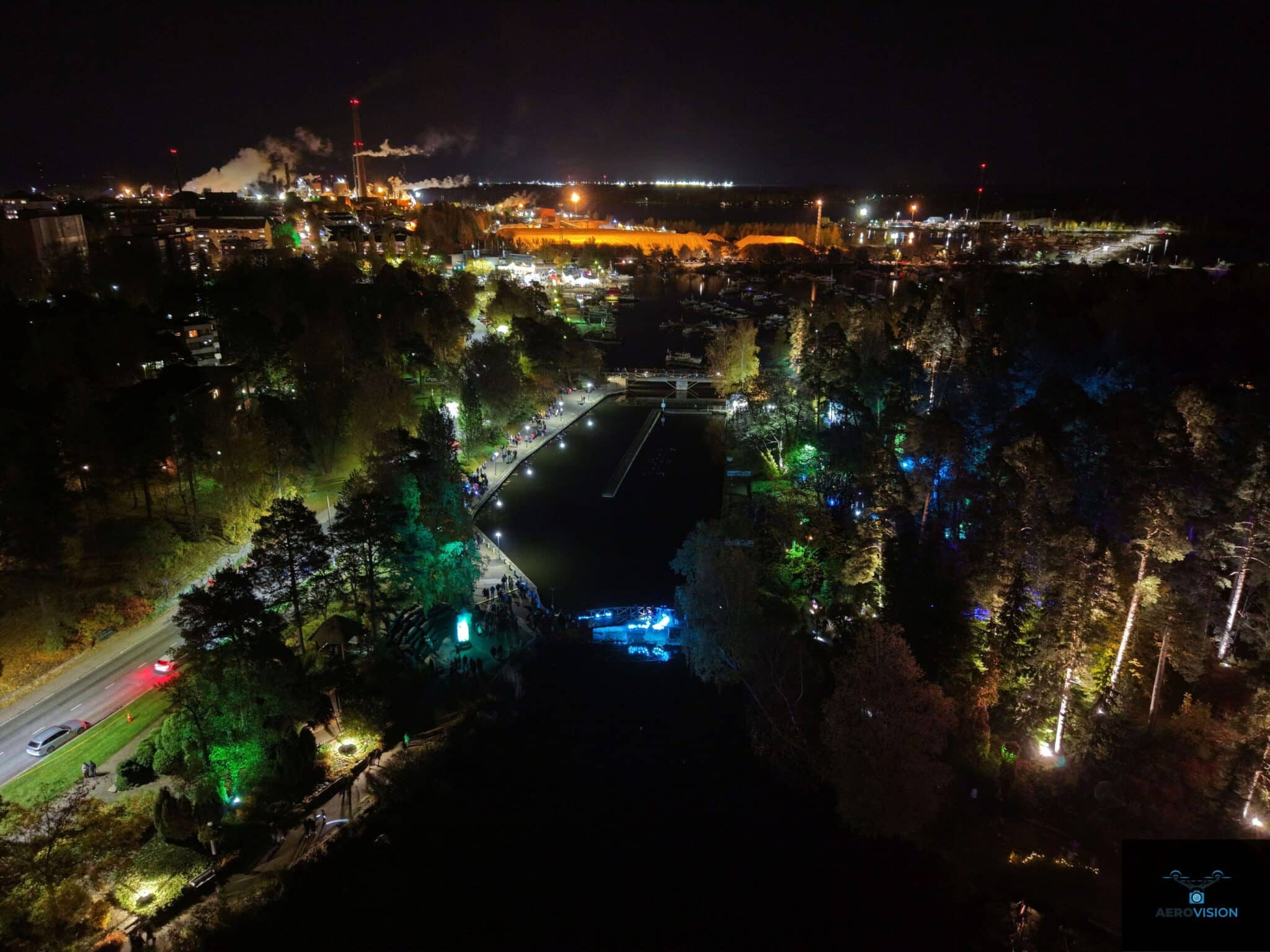 Aaltoja festivaali 2025 Kotka Ilmakuva Sapokka